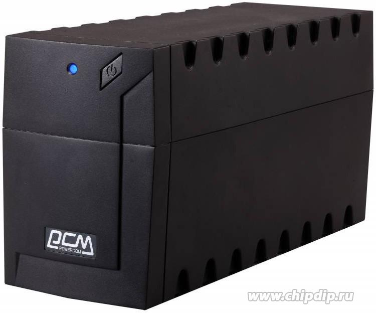 Powercom RPT-800A, 800VA/480W, Line-Interactive, Automatic internal bypass, Black