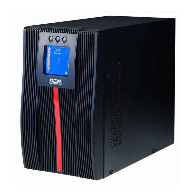 Powercom MAC-1500, 1500VA/1500W, Online, Automatic and manual internal bypass, Black