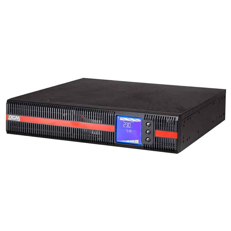 Powercom MRT-1500, 1500VA/1500W, Online, Automatic and manual internal bypass, Black