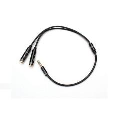 KD-3.5STEREOM2RCAF, Kingda audio cable - one 3.5 pin 2 fimale 3.5audio plug for mic and stereo sound separately