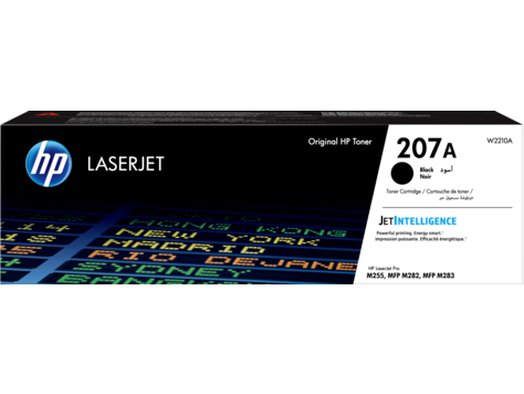 207A HP Black Toner Cartridge, Black W2210A