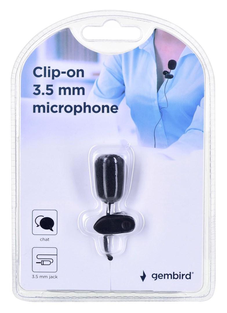 Gembird MIC-C-01 Clip-on Microphone black
