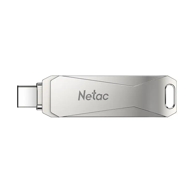 NETAC U782C, 64GB, USB3.2+Type-c, Pearl Nickel