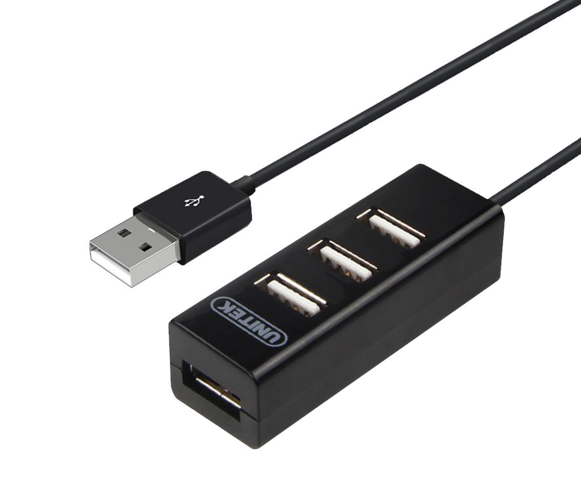 Unitek Y-2140 USB HUB, 4 Ports USB 2.0 480Mbps (80cm Cable)