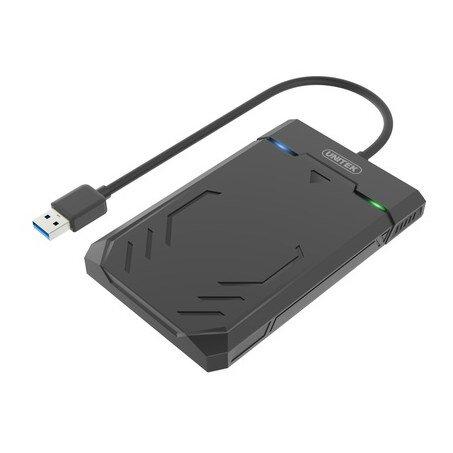 Unitek Y-3036 HDD Enclosure, USB3.1 to SATA6G 2.5” HDD/SSD, Black
