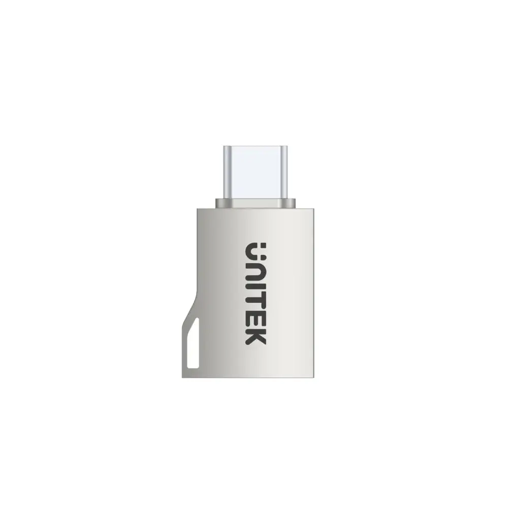 A1025GNI, Unitek USB-C Male To USB-A Female Adapter 5Gbps, Silver otg