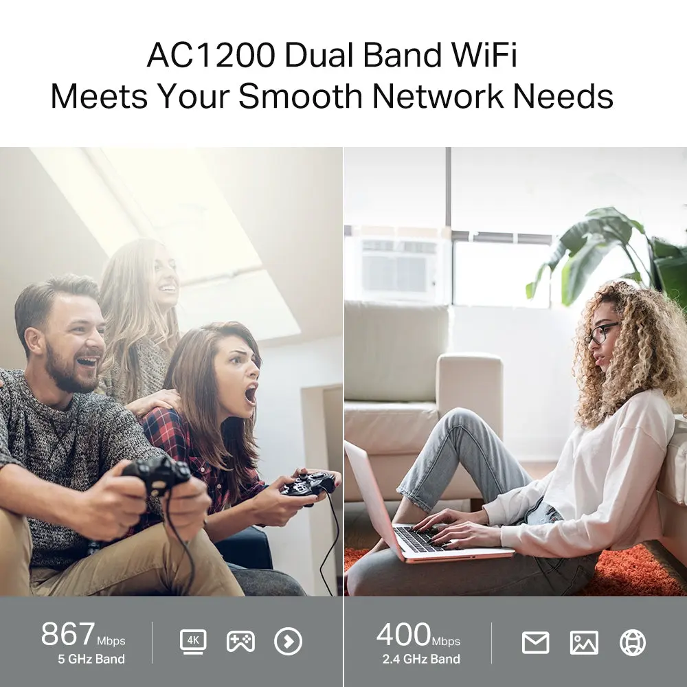 TP-Link Archer C64 AC1200 Wireless MU-MIMO Gigabit Router