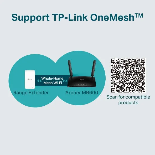 TP-Link Archer MR600, 4G+ Cat6 AC1200 Wireless Dual Band Gigabit Router
