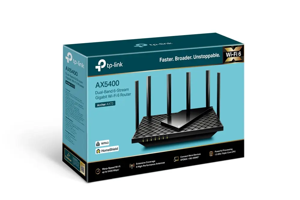 TP-Link Archer AX73, AX5400 Wi-Fi 6 Router