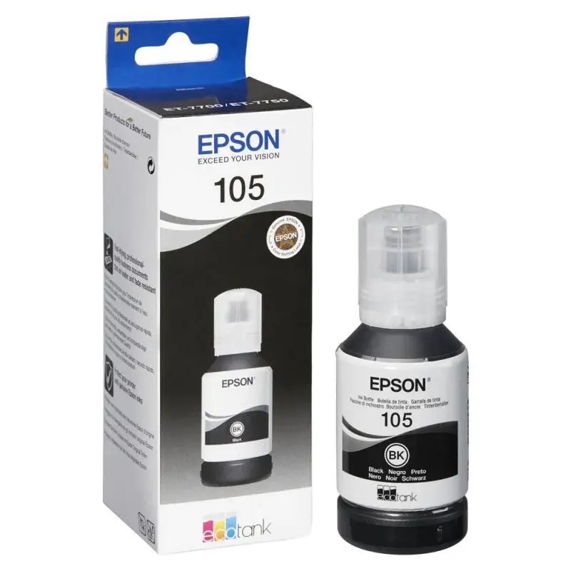 Epson 105 Pigment Black Ink Bottle C13T00Q140