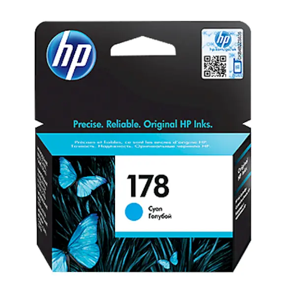 HP 178, Cyan Ink Cartridge CB318HE