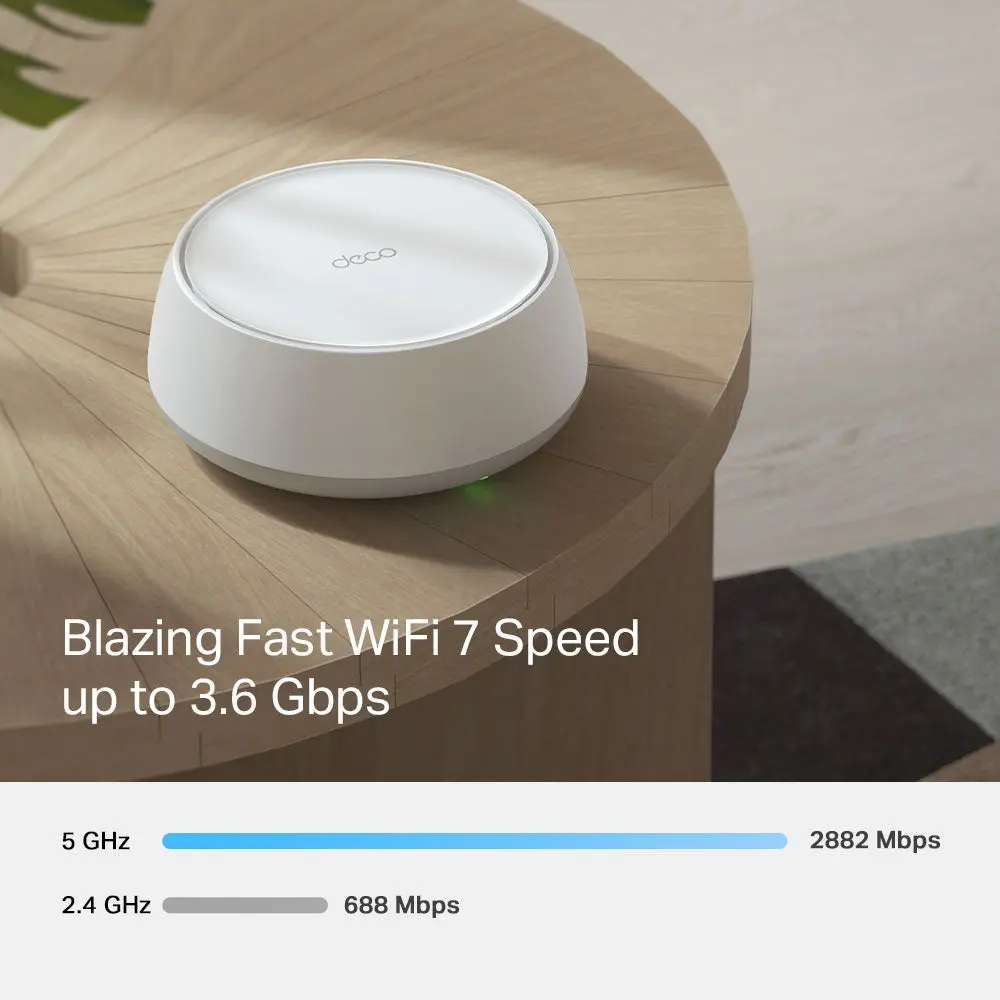 TP-Link Deco BE22(3-pack), BE3600 Whole Home Mesh WiFi 7 System