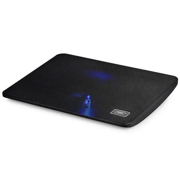 DeepCool WIND PAL MINI Slim Notebook Cooler with 14cm Blue LED Fan 15.6 (DP-N114L-WDMI)