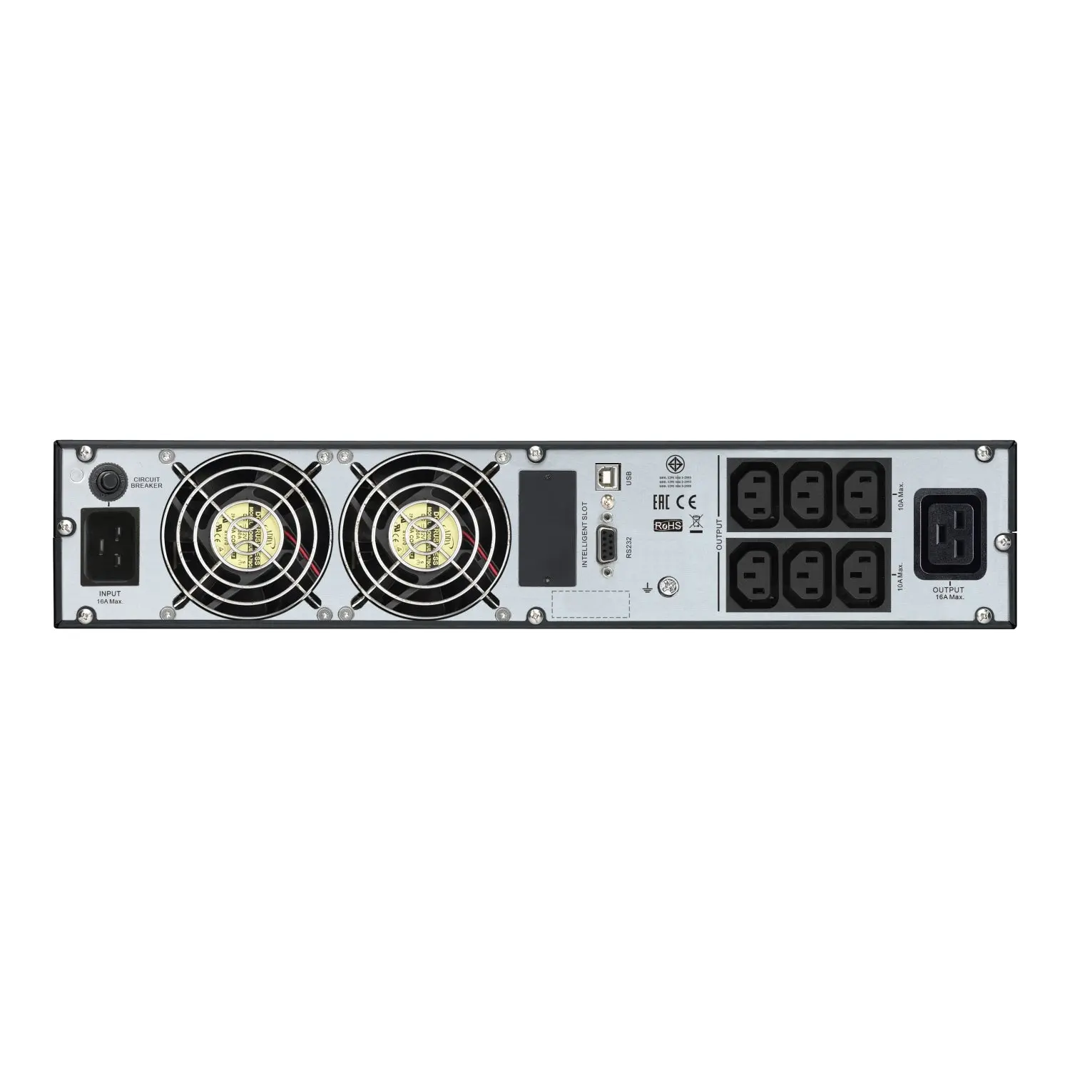 APC SRV3KRIRK, 3kVA/2400W, LCD, Online, Automatic internal bypass, Black