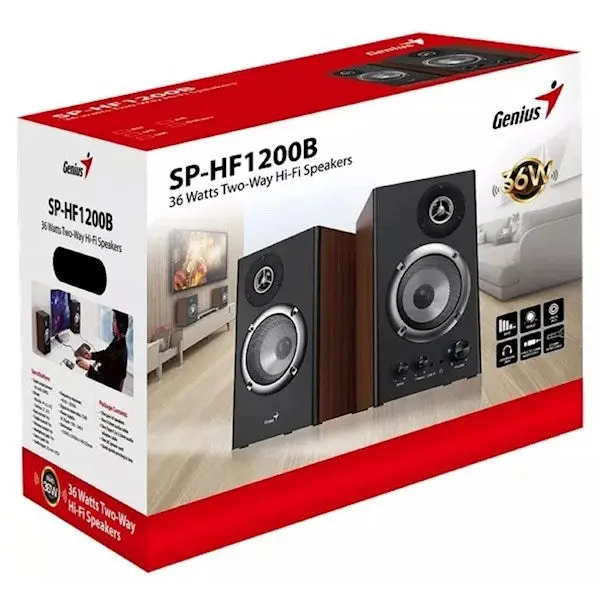 Genius SP-HF1200B Speaker Wood/Black