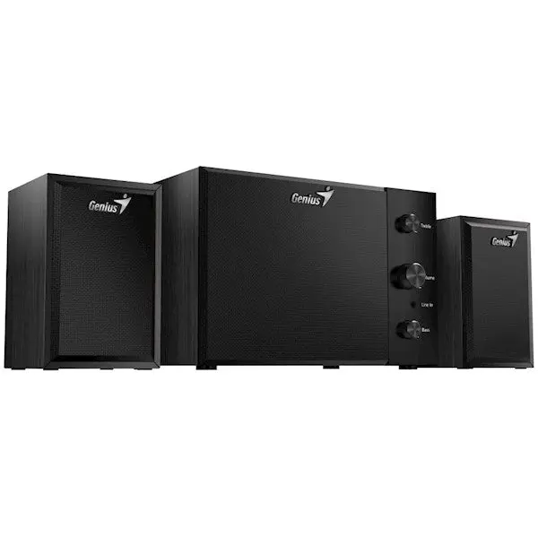 Genius SW-2.1 350 Hi-Fi Speaker Black Wood