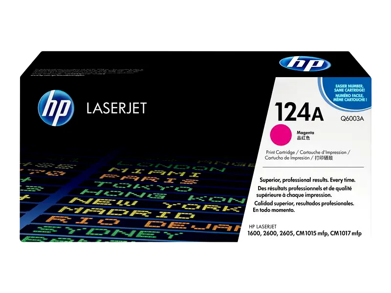 HP 124A Toner Cartridge, Magenta Q6003A