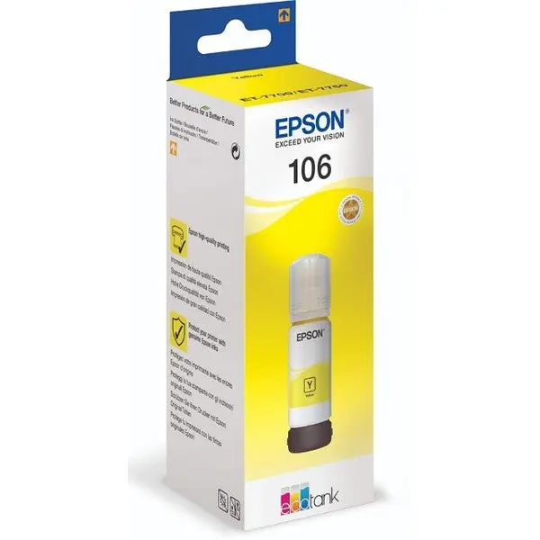 Epson 106 Yellow Ink Bottle C13T00R440