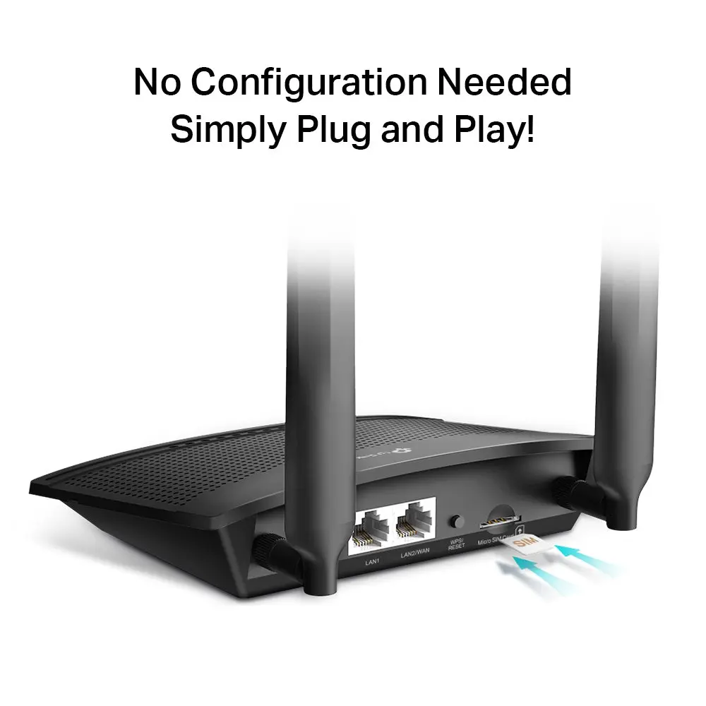 TP-Link TL-MR100, 300Mbps Wireless N 4G LTE Router