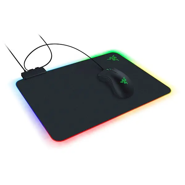 RZ02-03020100-R3M1 Razer Mouse Pad Firefly V2 RGB M Black (355х255х3mm)