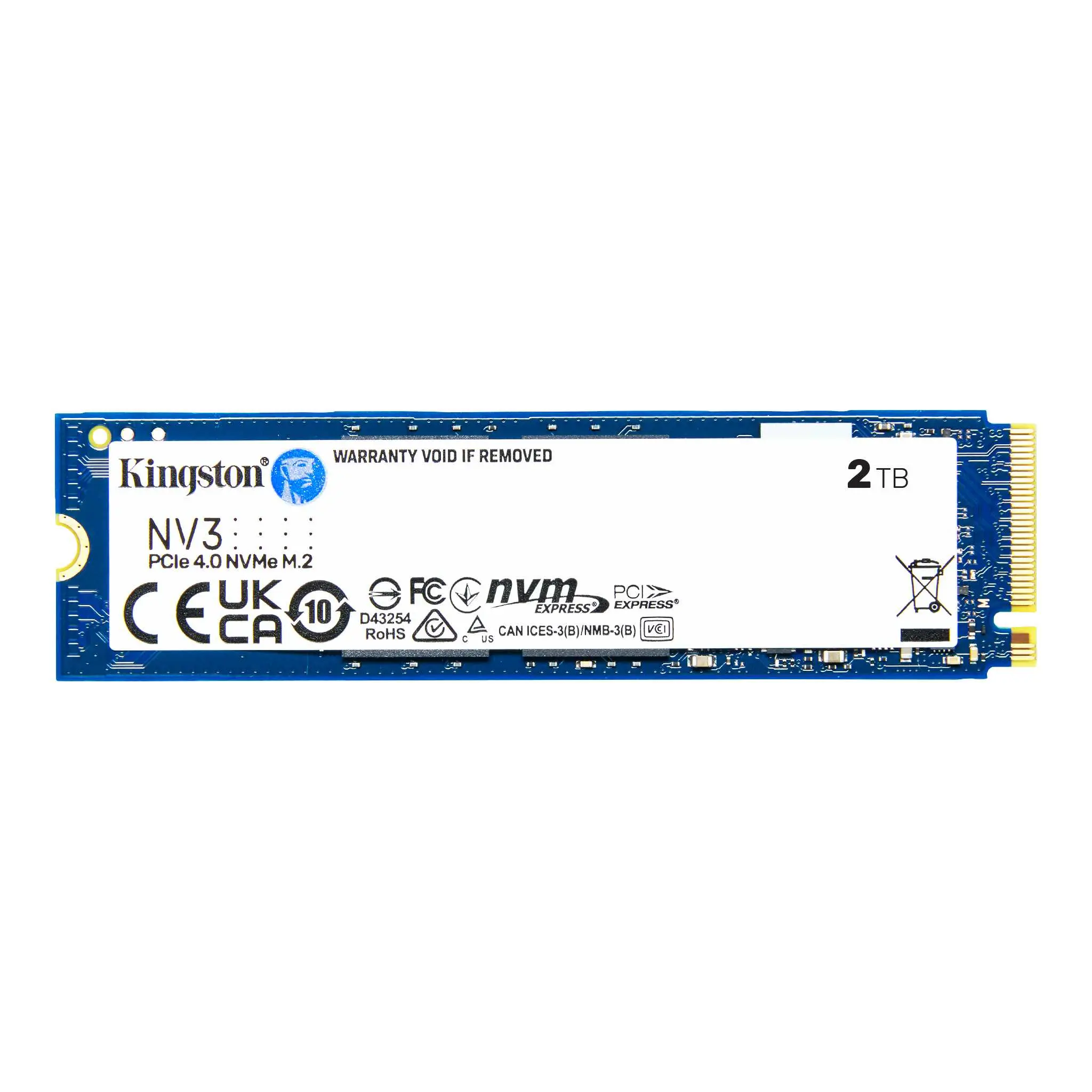 Kingston NV3 PCIe 4.0 NVMe SSD, 2000GB, 2280 PCIe
