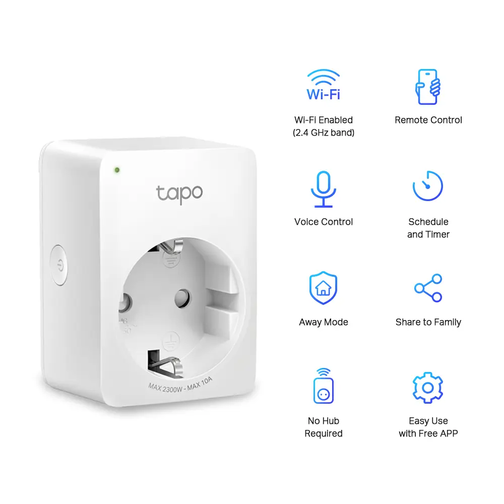 TP-Link Tapo P100 EU (10A) Smart Plug