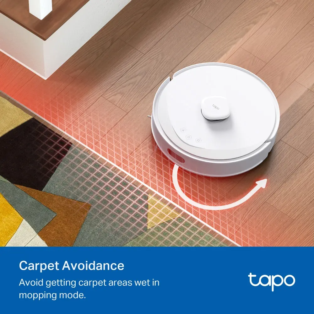 TP-Link, Tapo, RV30 Max Plus, Robot Vacuum Cleaner, White