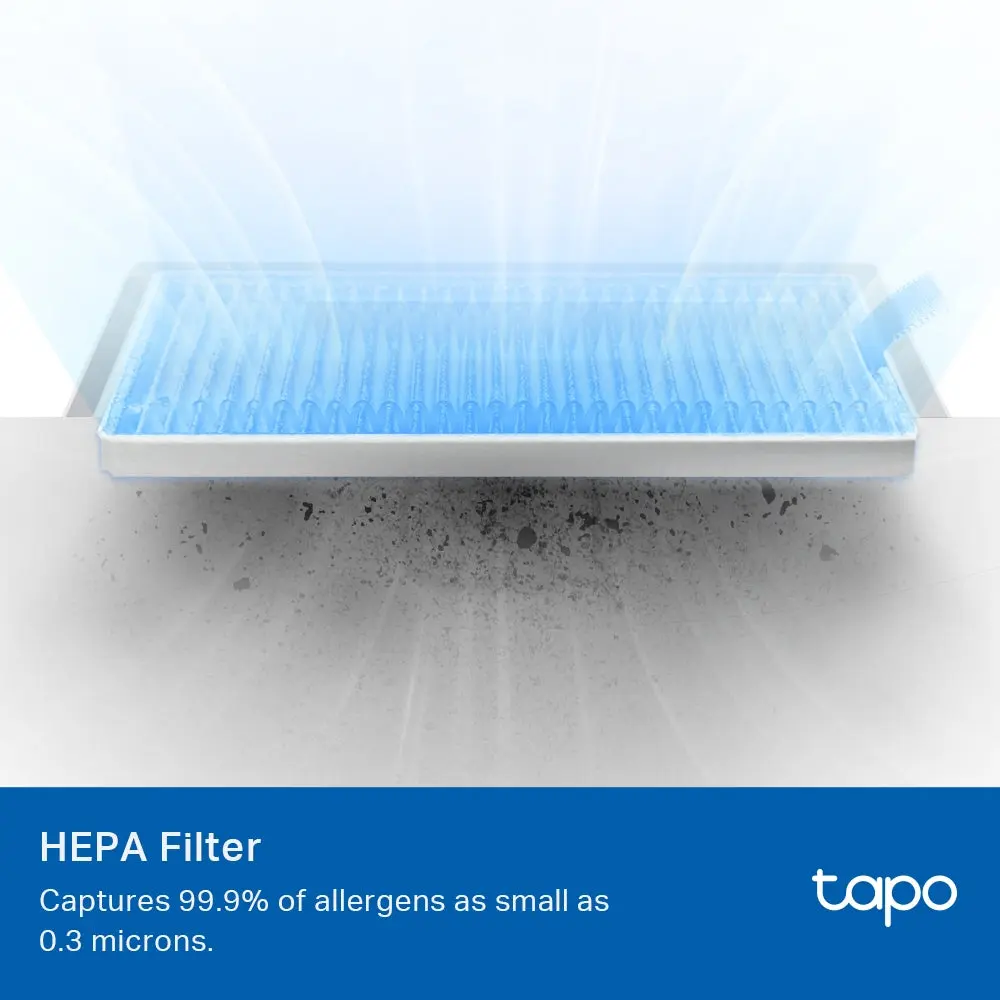 TP-Link Tapo RVA105, Robot Vacuum Replacement Kit Main Brush ×1, Side Brush ×2, Washable HEPA Filter ×2