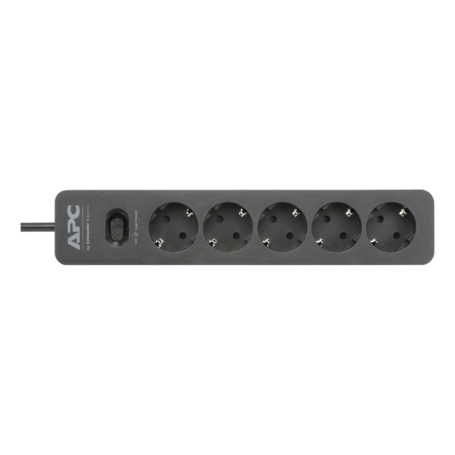 APC PME5B-GR Surge Protector, Essential SurgeArrest 5 Outlet, 1.5 m, 230V/10 A, 2300 W, Germany, Black