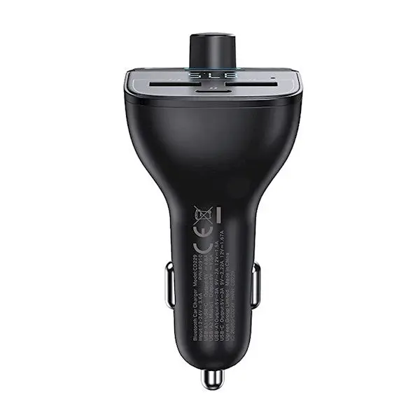 UGREEN CD229 Bluetooth Car Charger BT5.0, PD, QC3.0, USB Flash Drive, TF, Black (80910)