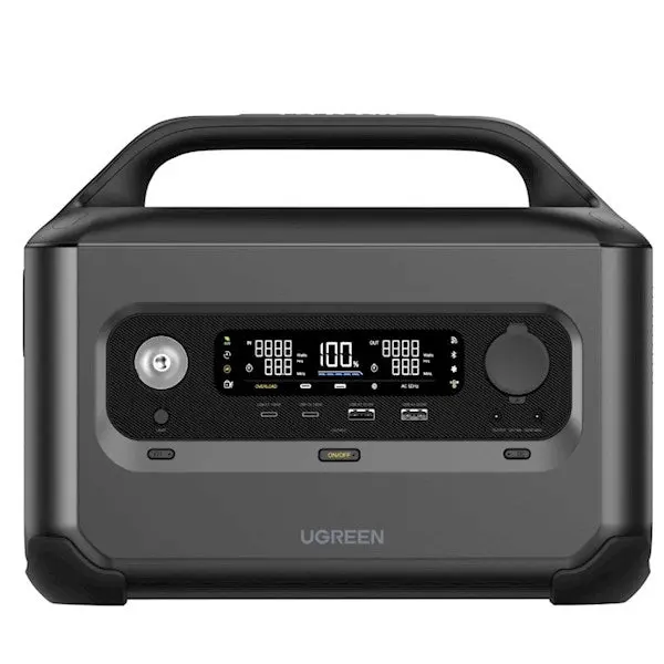 UGREEN GS600 Power Bank, PowerRoam, 680Wh, USB-C, USB-A, AC, Wifi, BT, Power Station, Black