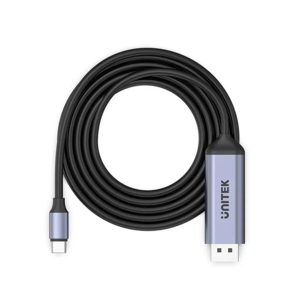 Unitek V1423C USB-C To DP1.4 8K 60Hz Adapter Cable, Space Grey 1.8M