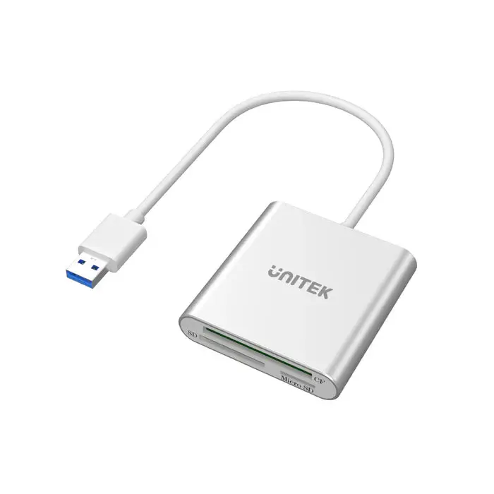 Unitek Y-9313 USB Adapter, USB3.0 5 Gb to Micro SD/SD/CF Card Reader