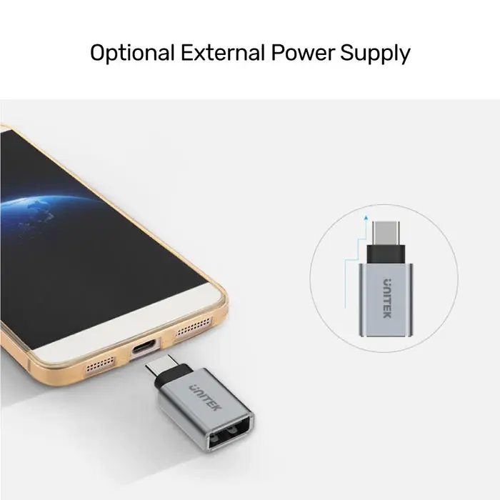 Unitek Y-A025CGY USB3.1 Type-C to USB-A Adapter OTG