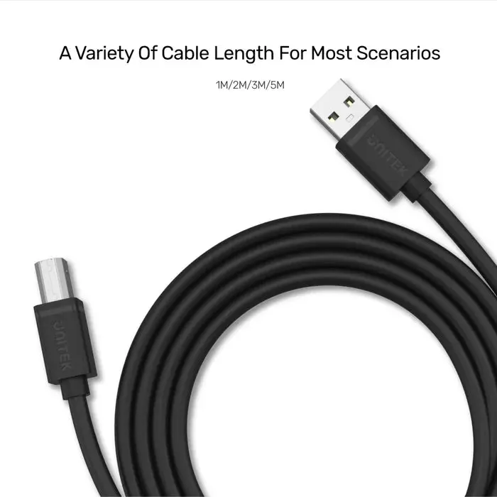Unitek Y-C4001GBK 2M USB 3.0 USB-A (M) to USB-B (M) Cable