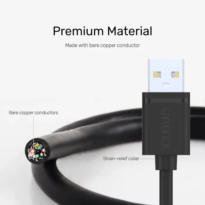 Unitek Y-C442GBK 1.5M USB 2.0 USB-A (M) to USB-A (M) Cable