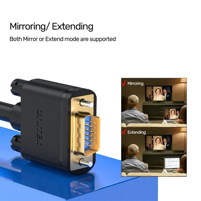 Unitek Y-C503G 1.5M, HD15 VGA (M) to VGA (M) (3C+6)