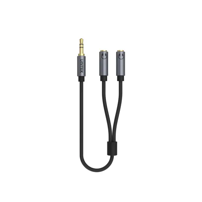 Unitek Y-C956ABK 0.2M, 3.5MM AUX Audio Cable - Male to 2*Female