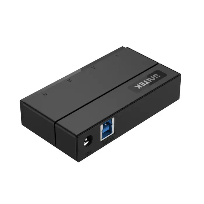 Y-HB03001, Unitek 4-in-1 USB3.0 4-Port Hub with Charging Function,12V2A Power Adaptor, Black
