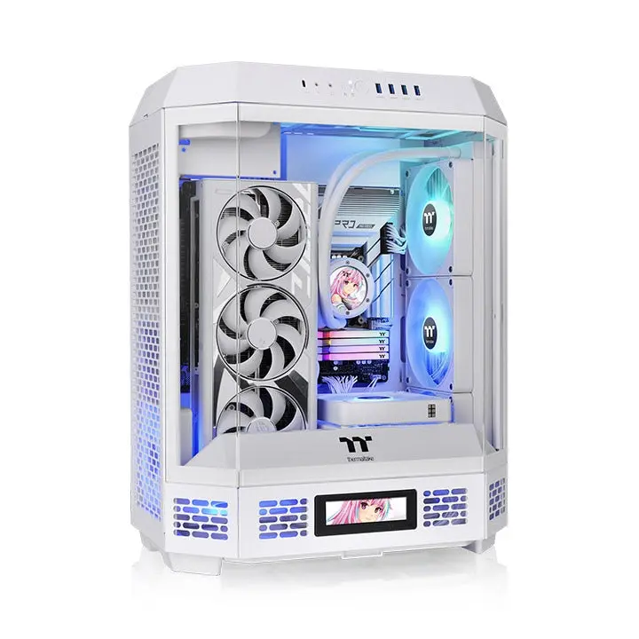 Thermaltake, The Tower 600 Snow Mid Tower Chassis Case White