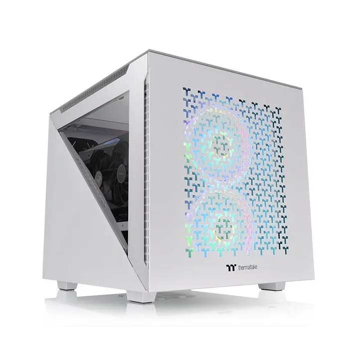 Thermaltake Divider 200 TG Air Snow Micro Chassis Case Black