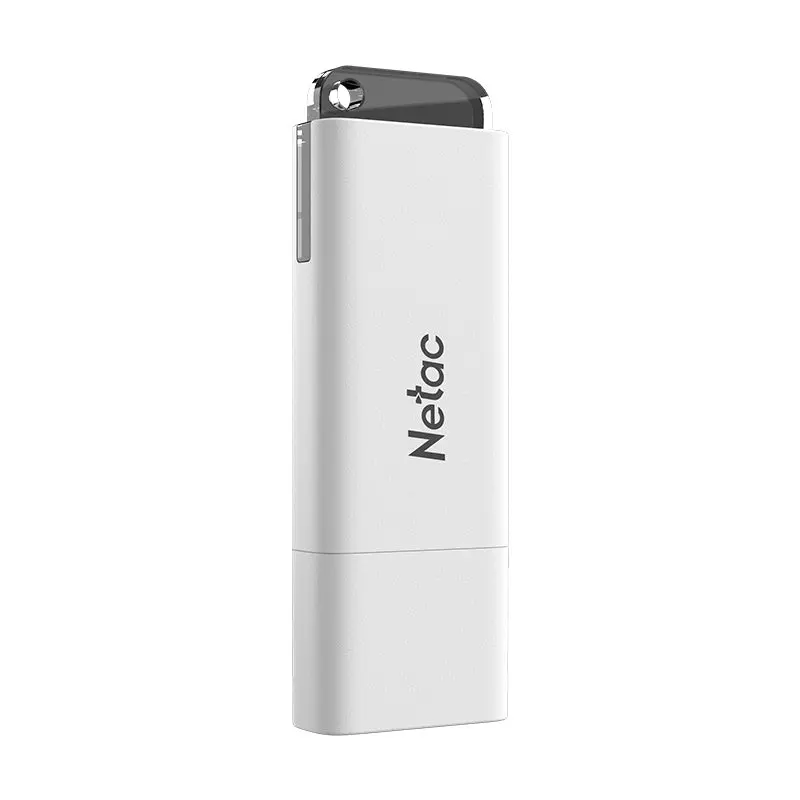NETAC U185, 32GB, USB2.0, with LED indicator, White+Black