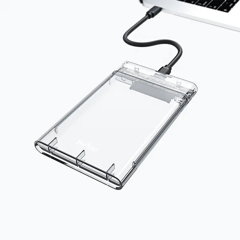 NETAC WH11 USB Adapter, 2.5 SATA to USB3.0 External HDD/SSD Case, USB3.0 A to B cable