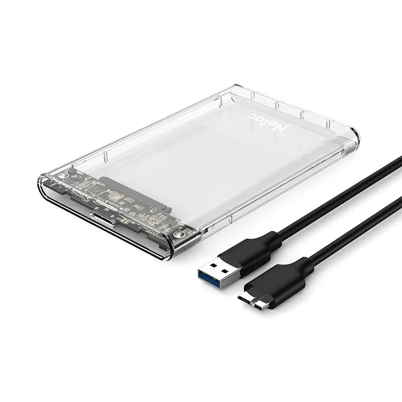 NETAC WH11 USB Adapter, 2.5 SATA to USB3.0 External HDD/SSD Case, USB3.0 A to B cable