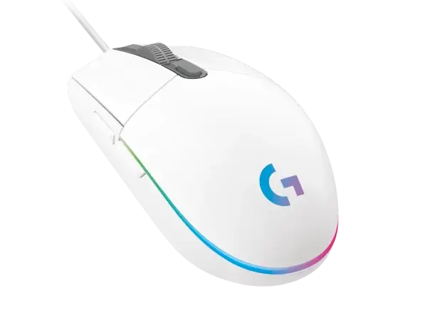 Logitech G102 Mouse, (RGB) White