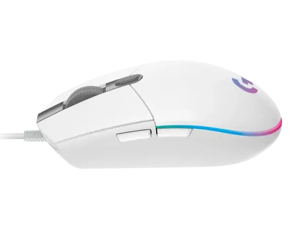 Logitech G102 Mouse, (RGB) White