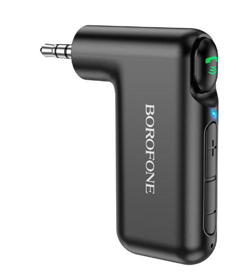 BC35 Borofone Wideway, in-car AUX BT receiver, 3.5mm output, 150mAh battery for 10 hours of music and calls