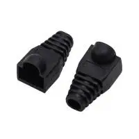 Kingda KDPG8025BK Plastic Cap RJ45, black