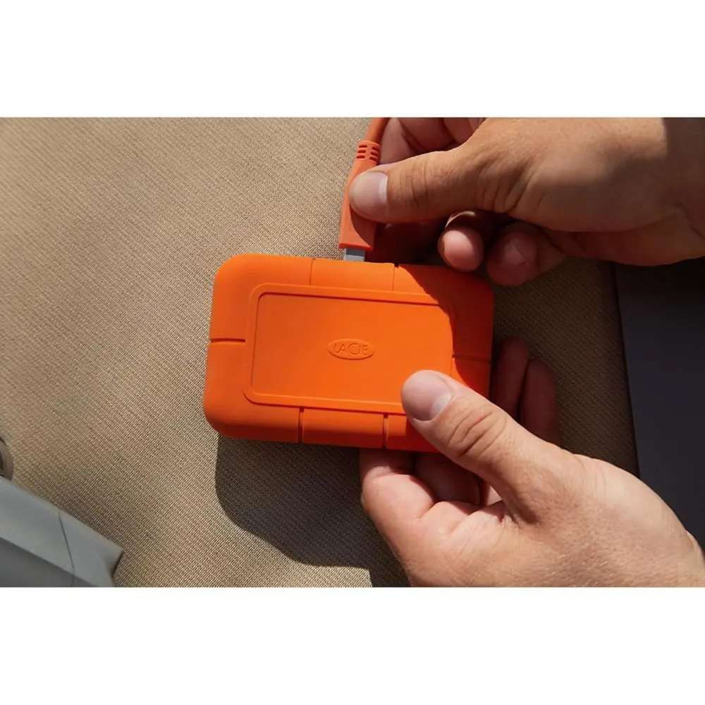 Seagate STHR500800, External SSD, 500GB, USB 3.2 Gen 2, LaCie Rugged (SED BASE, 2.5'/USB-C)