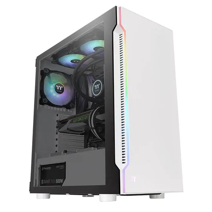 Thermaltake H200 TG Snow RGB Case White